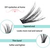 Lash Clusters 240pcs Individual Lashes DIY Eyelash Extension 50D 9-16mm