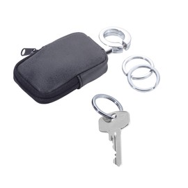 TROIKA Unisex Clean Click Keyring with Pouch (Pack of 1), darkgray, purse