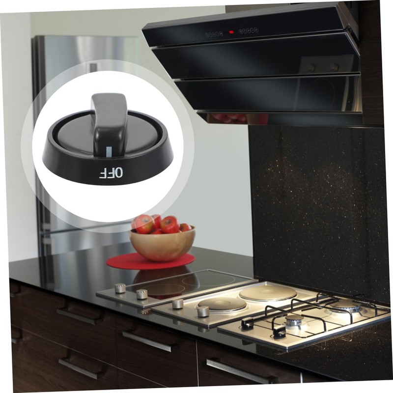 CORHAD 5pcs Gas Stove Knob Replacement for Kitchen Cookers Easy