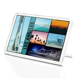 Classic Rectangle Magnet with Stand - Los Angeles America USA Surf - Fridge Locker Office Whiteboard Toolbox #63186