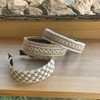 Kids' Resort Concept Rattan Check Straw Headband Band A