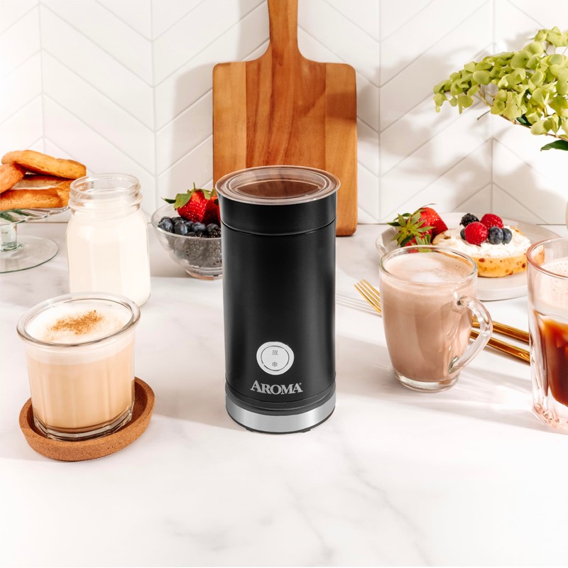 AROMA® 4-in-1 Cold & Warm Milk Frother and Steamer with