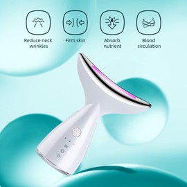 Vibration Heating Beauty Device,Face and Neck Massager Electric, Microcurrent Face Massager, Anti-Wrinkle Face Lift Skincare Tools,3 Modes, Mothers Day Gifts for Women.
