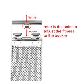 Replacement Watch Band for Skagen Mens Watches 30mm with Screws (silver)