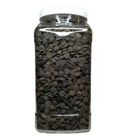 Aquatic Foods Ultra Multi-Worm 12mm - 1/2'' Sinking Wafers of 6-Types of Worms. Ideal for Bottom Fish, Plecos, Shrimp, Snails, Crayfish, All Herbivorous & Omnivorous Tropical Fish..5-lb Jar