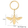 TIZURO Stainless Steel Bee Keychains Spring Summer Insects Car Keys