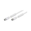 Wentronic 50724-GB Coaxial Cable, Coaxial Plug to Coaxial Jack 2.5m
