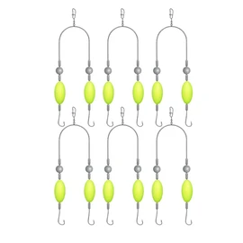 Double-Hook Reverse Bottom Rig, Swimming Bait for Beginners, Amateurs and Professionals, 2025 Upgraded Fishing Lures for Freshwater and Saltwater Fishing, Avoid Grasses, Stones and Mud (6 Pack, 3)