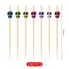 200 Pieces Skull Toothpicks Cocktail Picks Chopsticks Cocktail Picks Decorations