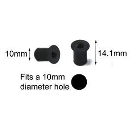 Speedy Fasteners Black Aluminium Motorcycle Wind Screen Windshield Bolts Washers & Well nuts 10 Piece Kit