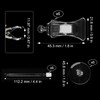 6 Pack Aquarium Suction Cups with Clips - Fish Tank