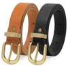 2 Packs Womens Belts for Jeans Ladies Belt for Dresses