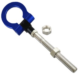 MG Pro-industry Front & Rear Bumper Screw on Sports Camaro Track Racing Heavy Duty Tow Hook for 2017-2022 6th Gen Chevy (Blue)