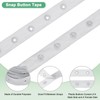 M METERXITY Plastic Snap Buttons, 5 Yards Plastic Snaps, Polyester