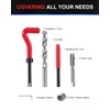 Kolvoii UNC7/16-14 Thread Repair Kit, SAE Helicoil Kit with HSS
