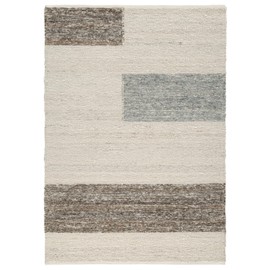 Signature Design by Ashley Barus Vintage Indoor Striped Handwoven Medium 5 x 7 Rug, Dark Brown & Beige