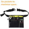 BE-TOOL Multifunctional Tool Waist Belt Bag 6-Pocket Single Side Tool