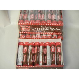 NECCO Chocolate Necco candy Wafers (ginger bread house roof shingles) olde tyme candie - x2 Chocolate Roll