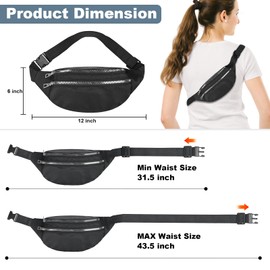 Bum Bag for Men & Women,Fashion Waist Packs, Adjustable Waterproof Bum Bag, Bumbags for Ladies Large Waist, Fanny Pack for Women, Bumbag for Travel Hiking Party Running Suitable for Daily Use(style 1)