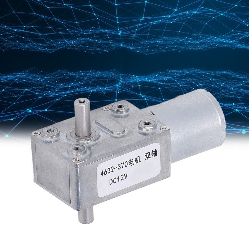 Double Shaft Gear Motor Self Locking CW CCW Aluminum Alloy