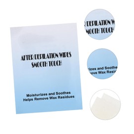 SAFIGLE 20pcs Wax Remover Wipes for Skin Cleaning Moisturizing After Waxing Infused with Plant Extracts Portable and Easy to Use for Go Wax Removal and Hydration