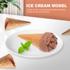 ibasenice Artificial Ice Cream - Chocolate Fillers Figurine Ice Cream