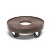 Devault DEV3015E 12 Inch Plant Dolly with Hole Espresso