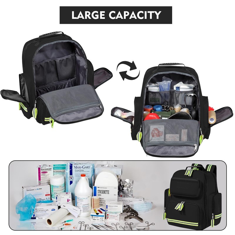 First Aid Backpack Emergency Medical Backpacks Empty Waterproof Survival Bags