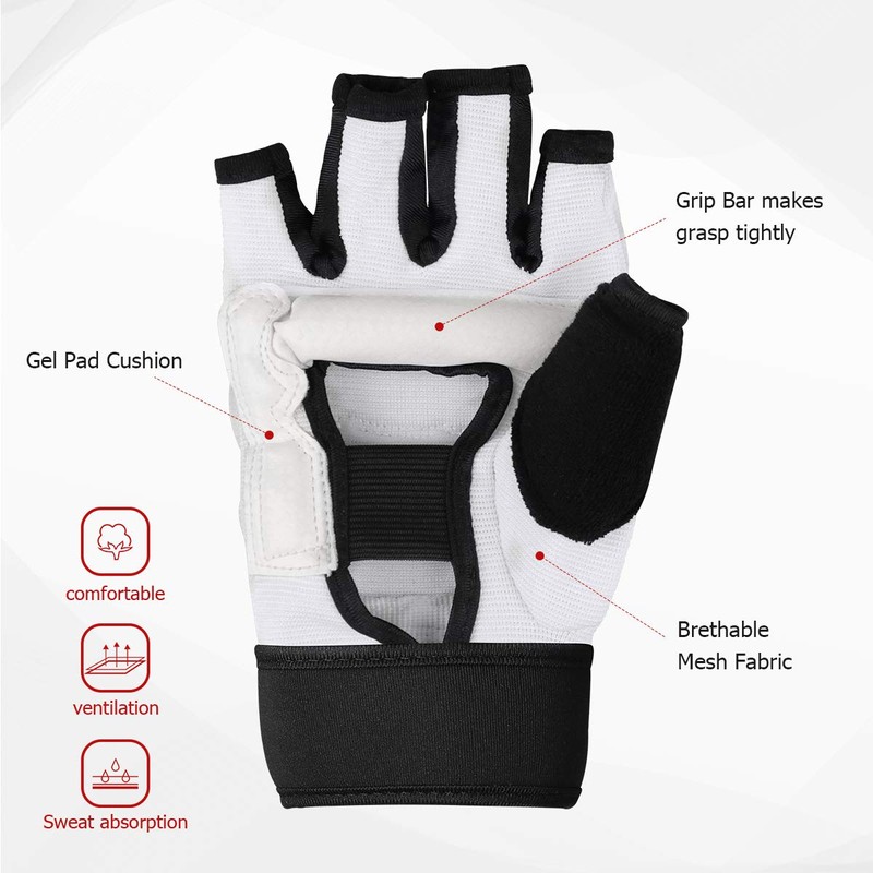 LangRay Punch Bag Training Gloves, Taekwondo Karate Gloves for Sparring