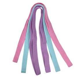 Yoga Stretch Belt 3 Colors Elastic Safe Fitness Resistance Band for Pull Ups Squats 6.5ft