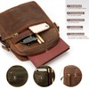 LEABAGS Men's Leather Small Shoulder Bag, Messenger Bag with Shoulder