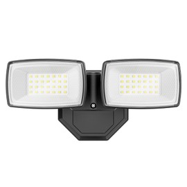Onforu 3200LM Flood Lights Outdoor, 32W 6500K LED Security Lights Switch Controlled, IP66 Waterproof Outdoor Lights, Wall Mount Exterior Flood Light with 2 Adjustable Heads Floodlights Outside