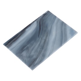 sourcing map Stained Glass Sheet Mosaic Tile 7.9 Inch x 5.9 Inch Grey Stained Glass Sheets for Crafts DIY, Art Project