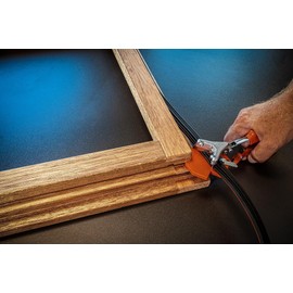 Original LÖWE Sealing Profile Scissors 4.104/V with Two Stop Angles for Professional Use in Window Construction - Sealing Tool with V-Cut for Notching Sealing Profiles on Outer Corners