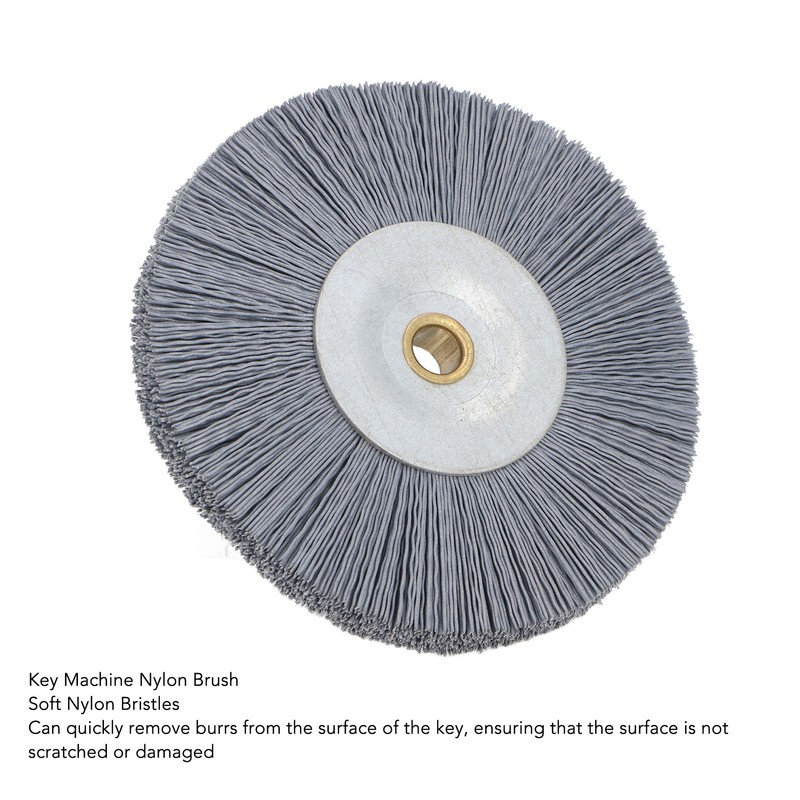 Key Machine Deburring Brush 120mm OD 10mm ID 15mm Thick