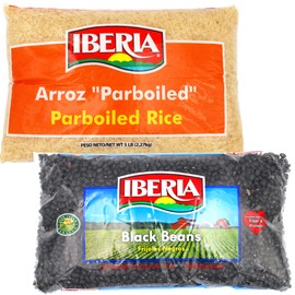 Iberia Long Grain Parboiled Rice, 5 lb. + Iberia Black Beans, 4 lb.