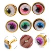 Operitacx 100pcs Colored Two-Legged Nails Black Paper Fasteners Mini Split