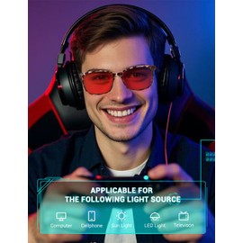 TIJN Sleep Glasses for 99.9% Blue Green Light Blocking Dual AR Coatings Red Lens for Computer Gaming Reduce Eyestrain, TR90, Leopard