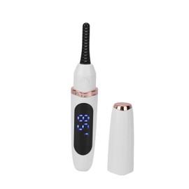 Mingzhe Electric Eyelash Curler Intelligent Temperature Control Handheld Usb Charging Heating Eyelash Curler for Long Lasting Curls (White)