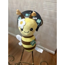 FuzzYard Buzzz -Y Bee  Dog Toy w/Squeaker Pink Machine Washable New 9”