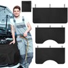 Datanly 4Pcs Automotive Magnetic Fender Cover Large Leather Mechanic Fender