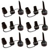 6pcs Black Plastic Electric Air Pump with Replacement Nozzles, Plastic