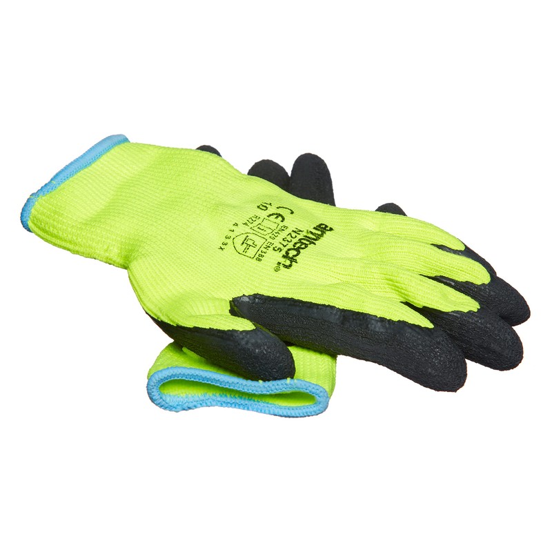 Amtech N2375, Hi-Vis Yellow Thermal Work Gloves XL (Size 10),
