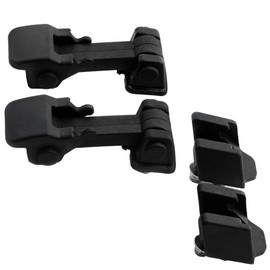 TOTMOX Hood Latches Locking Hood Catch Kit Replace 55176636AD, Left Right Pair Front Hood Latch Catch & Bracket, 1997-2006 Compatible with Jeep Wrangler TJ