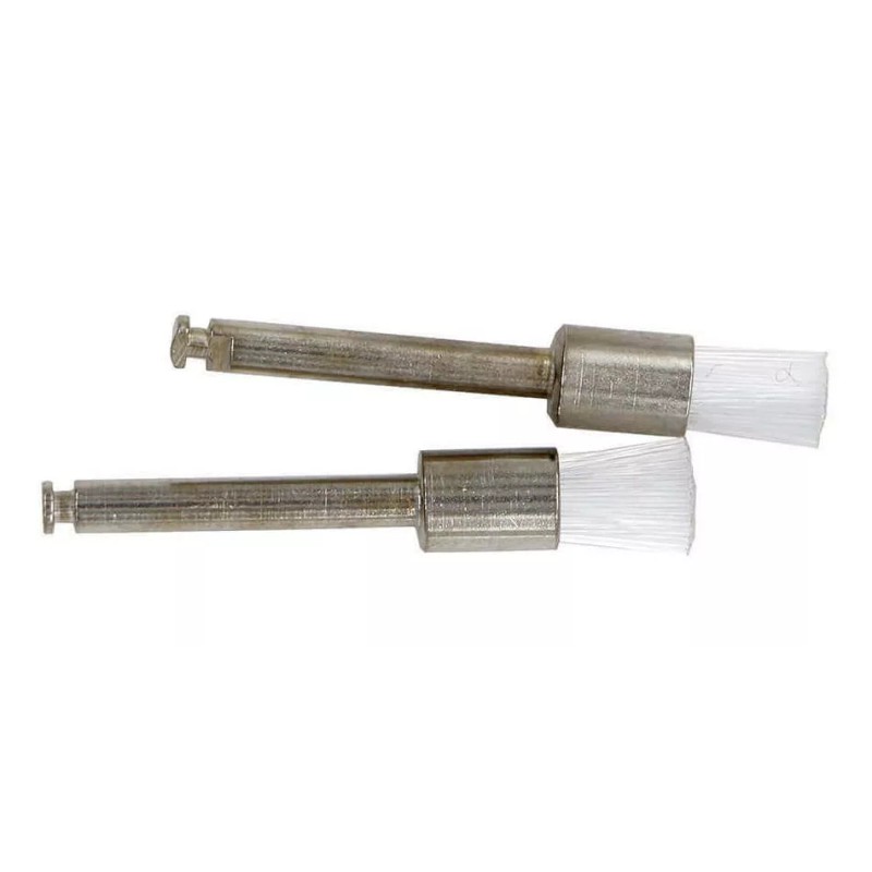 Bomaoer Cepillos Descartables Planos De Nailon, Blanco, 100 Piezas