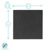 Argon Tableware Square Slate Coasters - 10cm - 6 Piece