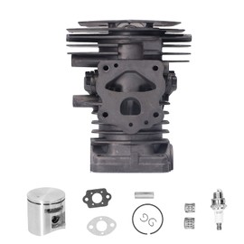 Hyuduo Cylinder Piston Kit For Husqvarna 445 450 450E Chain Saw Replacement Parts Assembly Crankshaft Engine Housing Tank Chainsaw Replacement Parts 44Mm,Gasket Retaining Ring