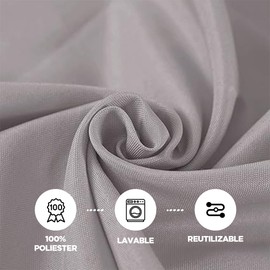 uunida Manteles para Mesa Rectangular de Banquetes y Eventos - Ideal para Mesa de Dulces - Mantel para Fiestas - Varios Colores - Fácil de Lavar (Rectangular 300x150cm - Gris Oxford)