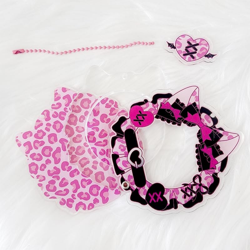 G Trigger Acrylic Frame for Can Badges, Leopard Pattern, For