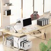 NORDUN Plastic Extra Capacity Hanging File Folder Letter Size,Heavy Duty